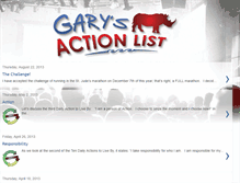 Tablet Screenshot of garysactionlist.blogspot.com