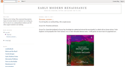 Desktop Screenshot of earlymodernrenaissance.blogspot.com