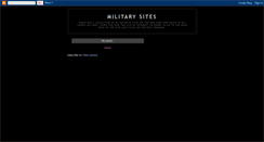 Desktop Screenshot of greatmilitarysites.blogspot.com