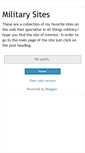 Mobile Screenshot of greatmilitarysites.blogspot.com