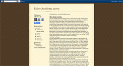 Desktop Screenshot of faberacademy2009.blogspot.com