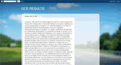 Desktop Screenshot of gceresults.blogspot.com