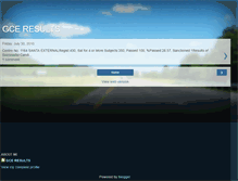 Tablet Screenshot of gceresults.blogspot.com