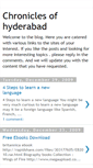 Mobile Screenshot of chroniclesofhyd.blogspot.com
