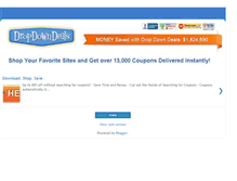 Tablet Screenshot of dropdowndeals.blogspot.com