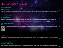 Tablet Screenshot of danceneverend.blogspot.com