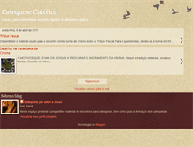 Tablet Screenshot of catequesecatolica.blogspot.com