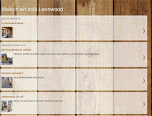 Tablet Screenshot of maisonboisdeleonwood.blogspot.com