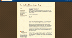 Desktop Screenshot of guilfordgenealogist.blogspot.com