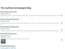 Tablet Screenshot of guilfordgenealogist.blogspot.com