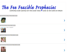 Tablet Screenshot of feefeasibleprophecies.blogspot.com