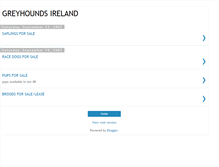 Tablet Screenshot of greyhoundsireland.blogspot.com