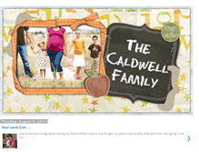 Tablet Screenshot of caldwell-fam.blogspot.com