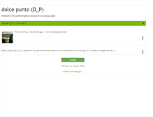 Tablet Screenshot of dolcepunto.blogspot.com