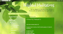 Desktop Screenshot of delightedmeditations.blogspot.com