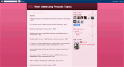 Desktop Screenshot of project-topics.blogspot.com