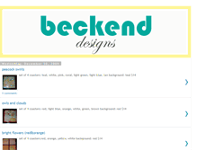 Tablet Screenshot of beckenddesigns.blogspot.com