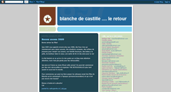 Desktop Screenshot of blanchedecastille2008leretour.blogspot.com