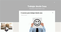Desktop Screenshot of comotrabajardesdelacasa.blogspot.com