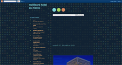 Desktop Screenshot of hotel-marocain.blogspot.com