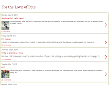 Tablet Screenshot of for-the-love-of-pete.blogspot.com