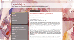 Desktop Screenshot of leplatdujourblog.blogspot.com