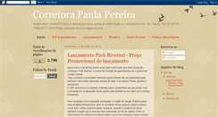 Desktop Screenshot of corretorapaulapereira.blogspot.com