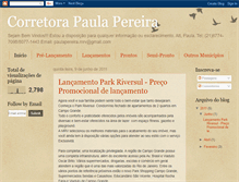 Tablet Screenshot of corretorapaulapereira.blogspot.com