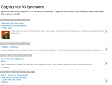 Tablet Screenshot of cognizancevsignorance.blogspot.com