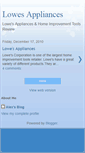 Mobile Screenshot of lowesappliances.blogspot.com