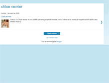 Tablet Screenshot of chloe-vevrier2.blogspot.com