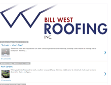 Tablet Screenshot of billwestroofing.blogspot.com