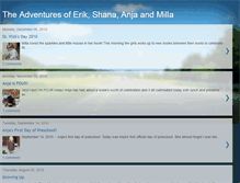 Tablet Screenshot of erikandshana.blogspot.com