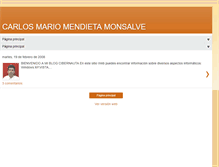 Tablet Screenshot of mariomendieta.blogspot.com