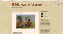 Desktop Screenshot of bibliotecadeakenaton.blogspot.com