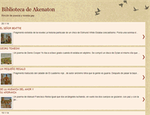 Tablet Screenshot of bibliotecadeakenaton.blogspot.com