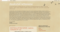 Desktop Screenshot of analectacartusiana.blogspot.com