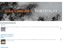 Tablet Screenshot of johnosswaldportfolio.blogspot.com