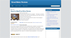 Desktop Screenshot of breadmaker-reviews.blogspot.com