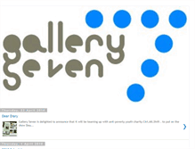 Tablet Screenshot of galleryseven.blogspot.com