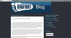 Desktop Screenshot of bigfootforums.blogspot.com