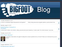 Tablet Screenshot of bigfootforums.blogspot.com