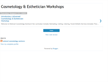 Tablet Screenshot of nationalcosmetologyseminars.blogspot.com