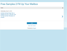 Tablet Screenshot of freesamples2fillupyourmailbox.blogspot.com