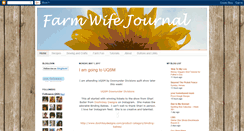 Desktop Screenshot of farmwifejournal.blogspot.com