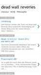 Mobile Screenshot of deadwallreveries.blogspot.com