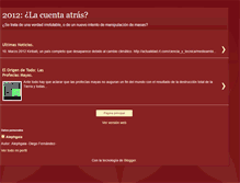 Tablet Screenshot of 2012cuenta.blogspot.com