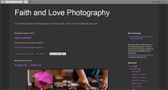 Desktop Screenshot of faithandlovephotography.blogspot.com