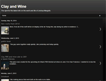 Tablet Screenshot of clayandwine.blogspot.com