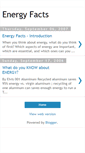 Mobile Screenshot of energy-facts.blogspot.com